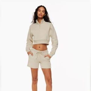 Aritzia cozy fleece boyfriend 5” shorts